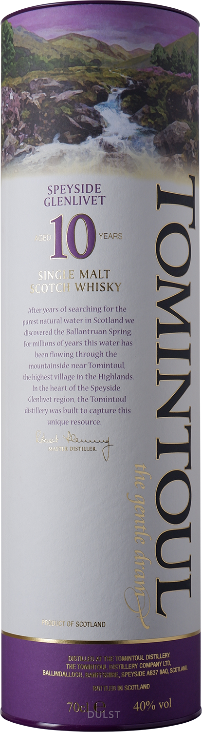 Tomintoul - Speyside Single Malt Whisky 10 y Old - 40%