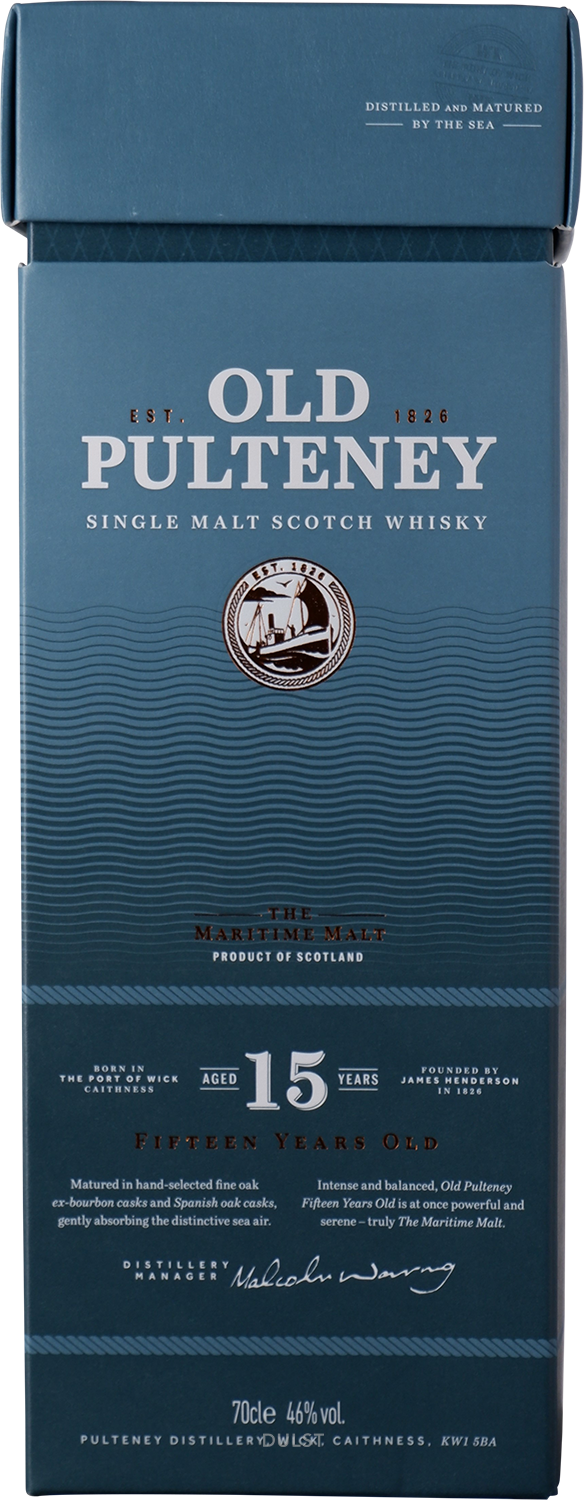 Old Pulteney - Single Malt Whisky 15 y Old - 46%